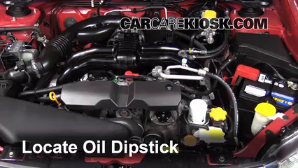 2011 Subaru Forester X 2.5L 4 Cyl. Oil Check Oil Level